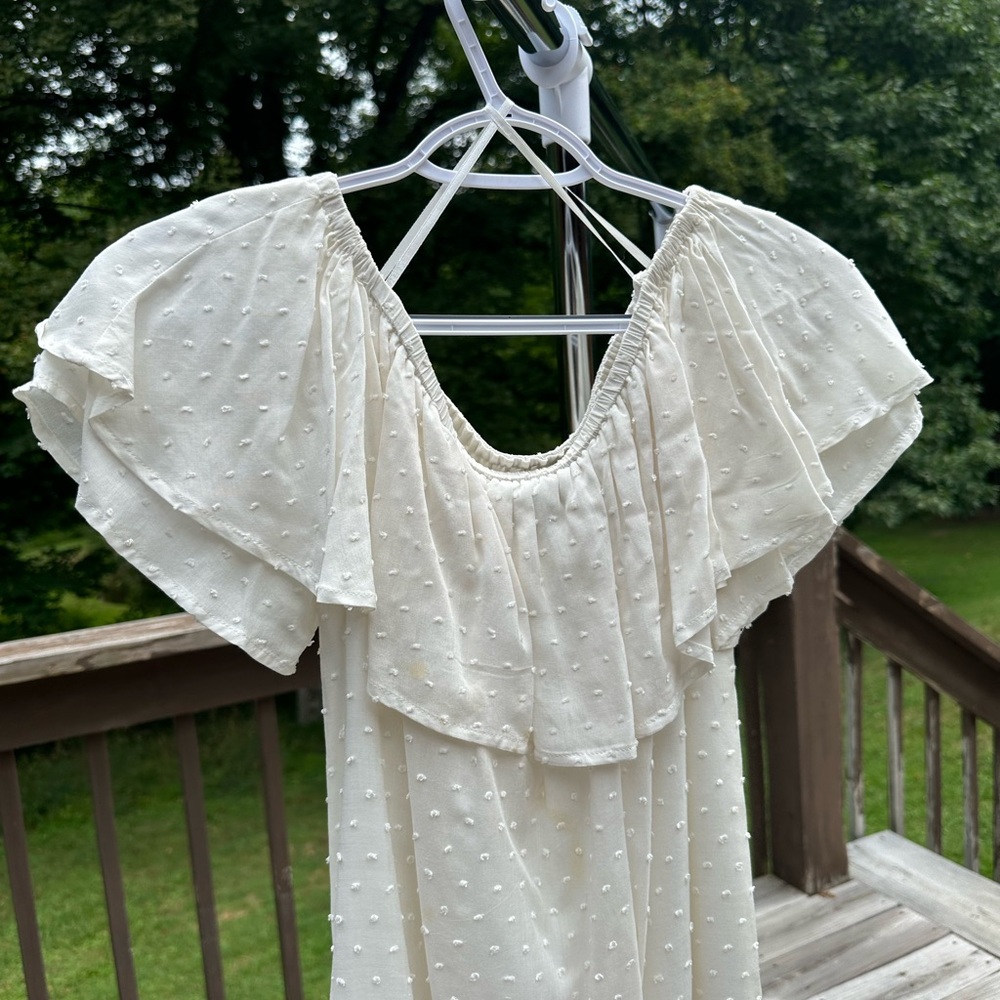 Blue Rain dress. Small (I would say petite).